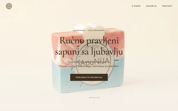 SApuNiJA handmade soaps website by LucastForge